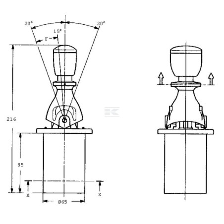 Leviers de commande DANFOSS PVREL155U2601