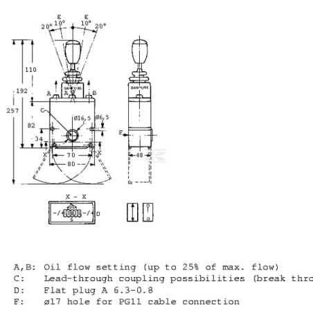 Levier DANFOSS PVRES155B4206