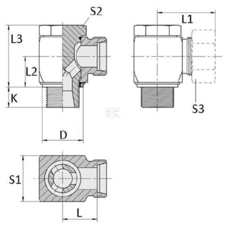Raccord VOSS RSWS15LM18WD