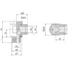 Raccord VOSS RSWS28LR1WD