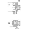 Raccord VOSS RSWS18LM22WD
