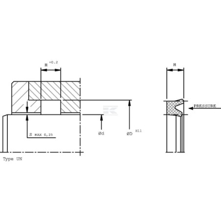 Joint de tige UNIVERSEL SA3543E