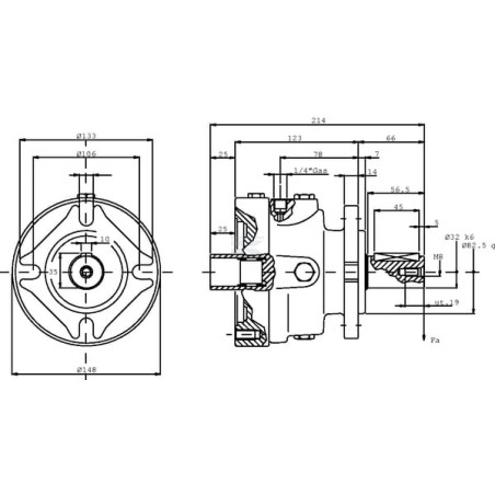 Freins lamelles REGGIANA RUDUTTORI RF289