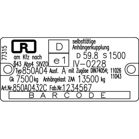 Attelage ROCKINGER RO850A0432C