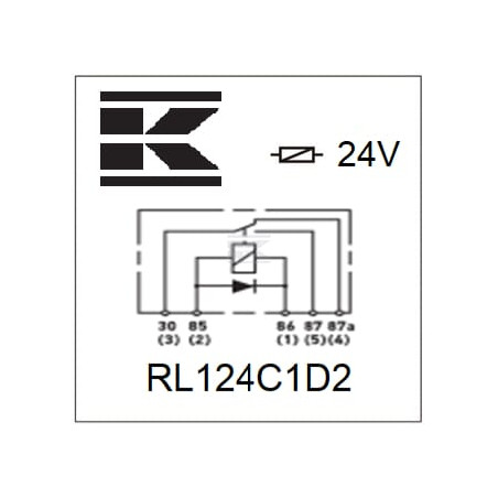 Relais UNIVERSEL RL124C1D2