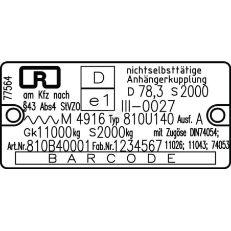 Attelage de remorque ROCKINGER RO810B40006