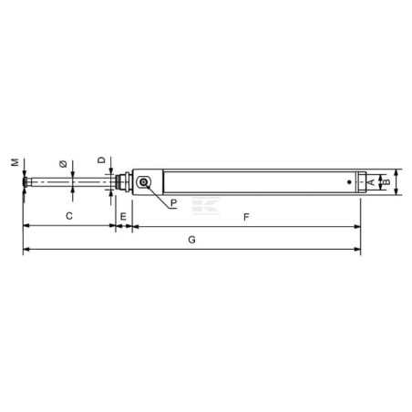 Actionneur hydraulique RIV RIV166200