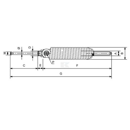 Actionneur hydraulique RIV RIV167125