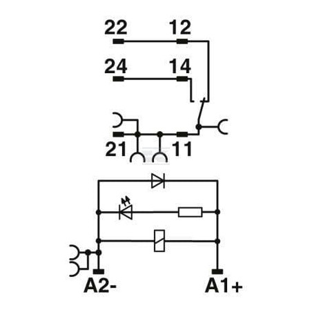 Module de relais PHOENIX CONTACT RIF1RPTLDP24DC1X21