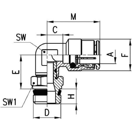 Accouplement rapide femelle CAMOZZI S6520812