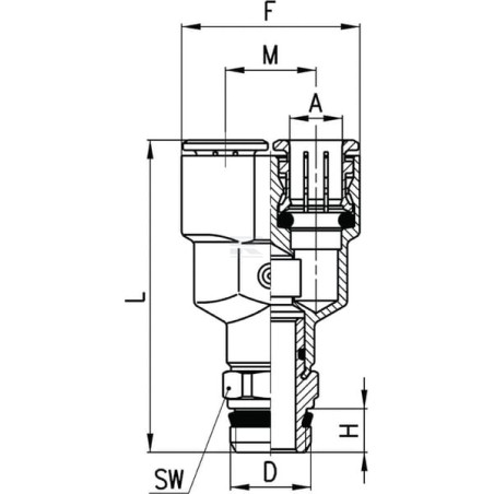 Connecteur CAMOZZI S6450814
