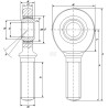 Embout de bielle SKF SAKB16F