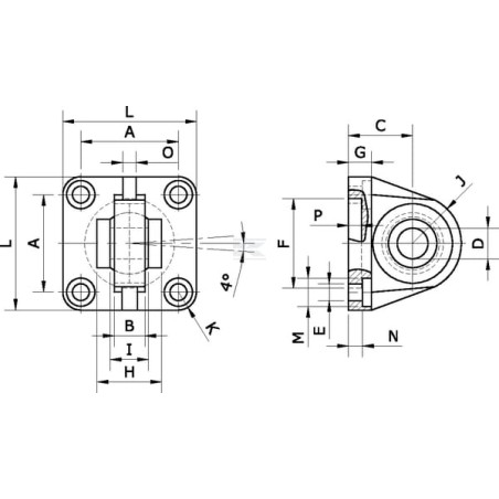 Charnière UNIVERSEL SFS080