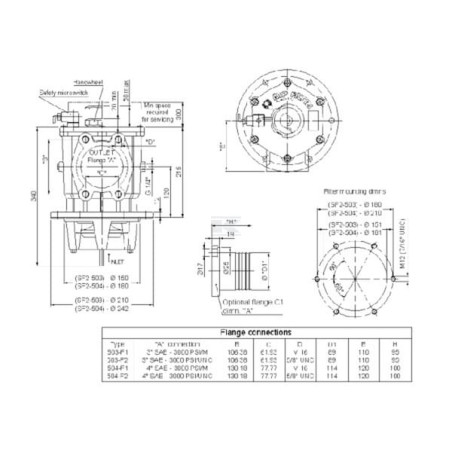 Filtre d'aspiration MP FILTRI SF2504SM25