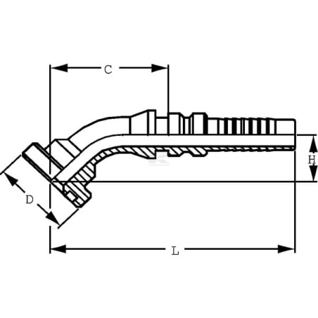 Raccord à sertir ALFAGOMMA SFLH251645G2