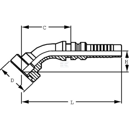 Raccord à sertir ALFAGOMMA SFSH321645G2