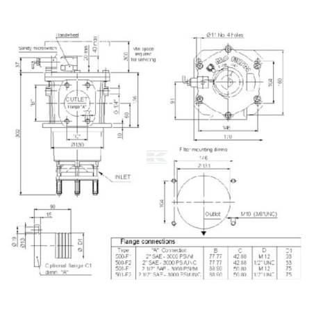 Filtre MP FILTRI SF2500M25