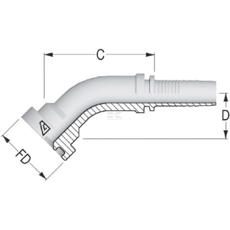 Embout ALFAGOMMA SFSNS251245