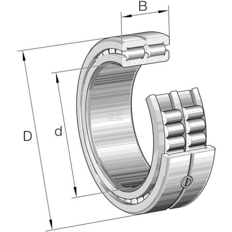 Roulement cylindriques INA/FAG SL014912A