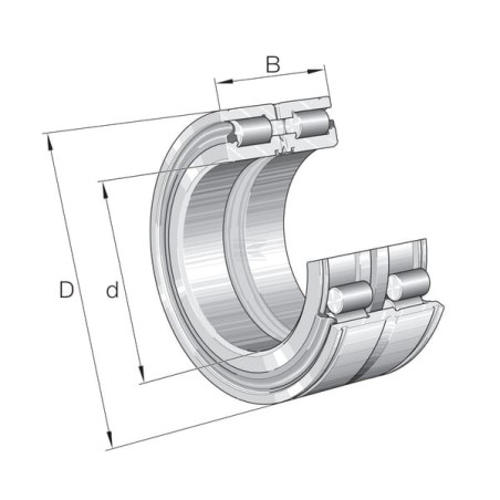 Roulement cylindriques INA/FAG SL045016PP