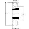 Pignon UNIVERSEL SD3820TL