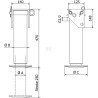 Vérin de pied UNIVERSEL SP65250COH