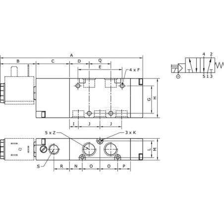 Vanne magnétique UNIVERSEL SOV52MS18