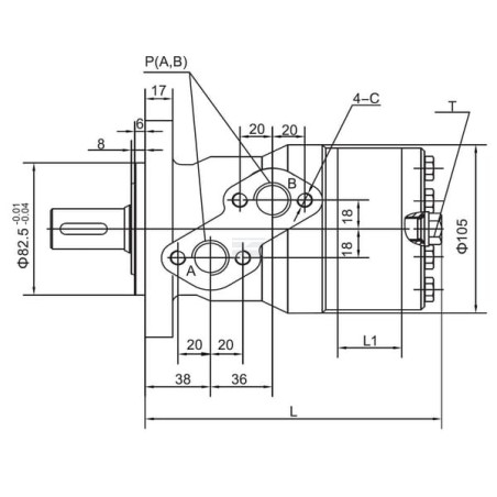 Moteur orbital UNIVERSEL SMR400A26BYKR