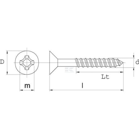 Vis UNIVERSEL SPS3513P200