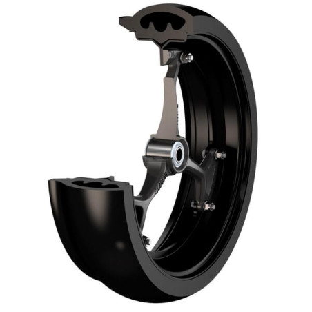 Roue semi-pneumatique OTICO FARMFLEX SPW400120LV