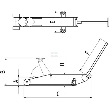 Cric roulant BIG RED T830023