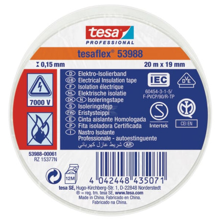 Ruban isolant blanc TESA T539880006100