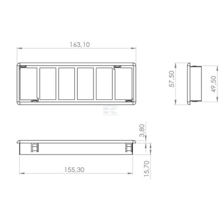 Interrupteurs à bascule UNIVERSEL SW10024KR