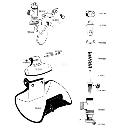 Pièce inférieure SUEVIA SU1020085