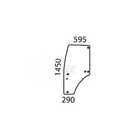 Vitre de porte complète JOHN DEERE SU27314