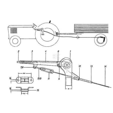 Levier BPW T64C