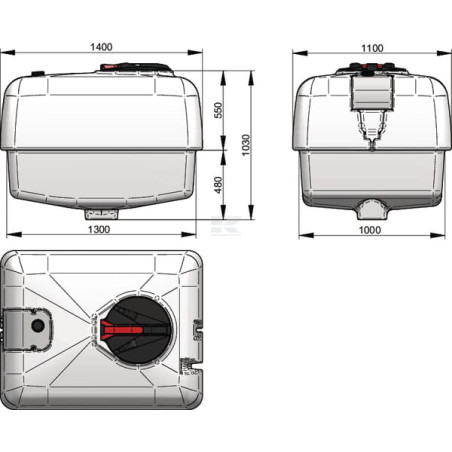 Réservoir UNIVERSEL TANE1000PE