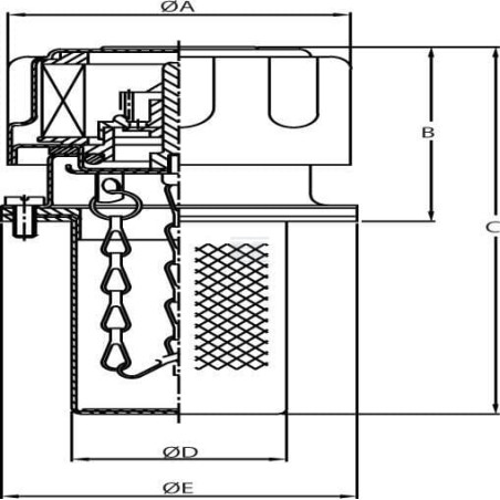 Bouchon de remplissage MP FILTRI TA80B10A201P01