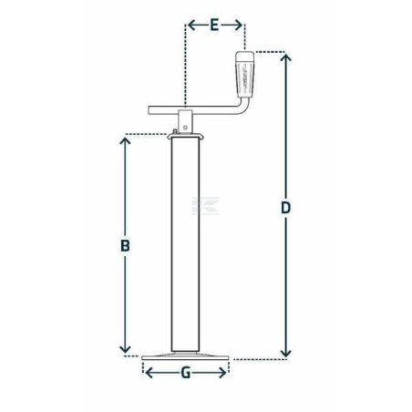 Béquille SIMOL STRP526