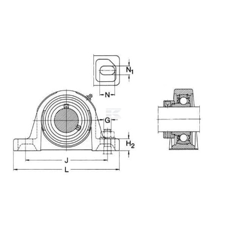 Palier complet SKF SY138FM