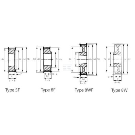 Poulie UNIVERSEL TB448M20
