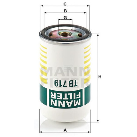 Disque MANN-FILTER TB719