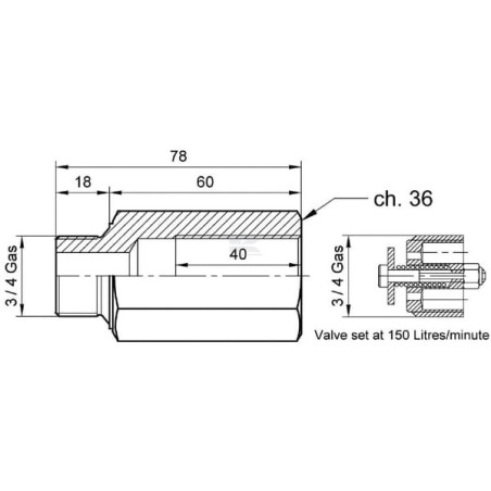 Valve de sécurité DI NATALE-BERTELLI TC92723