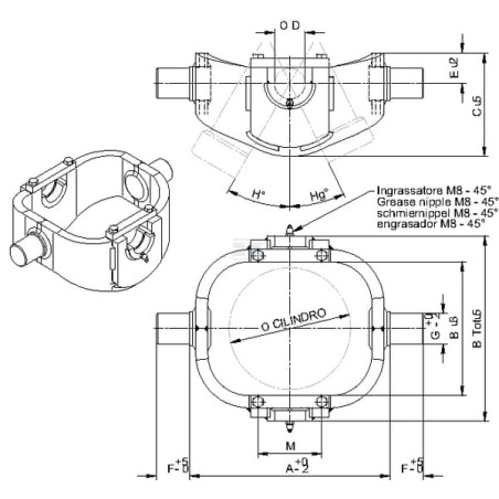 Suspension à cardan DI NATALE-BERTELLI TC96190