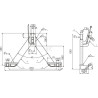 Triangle de liaison UNIVERSEL TL151006KR