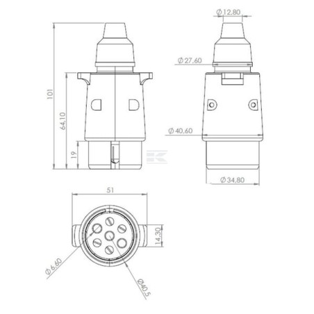 Fiche de remorque UNIVERSEL TR00001KRPACK