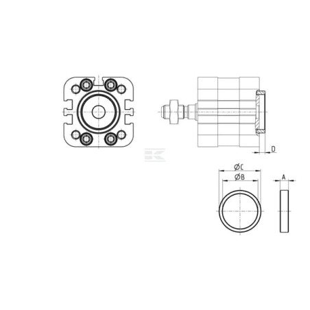 Douille de centrage CAMOZZI TR3232