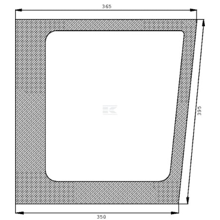 Vitre avant AGCO V31515510