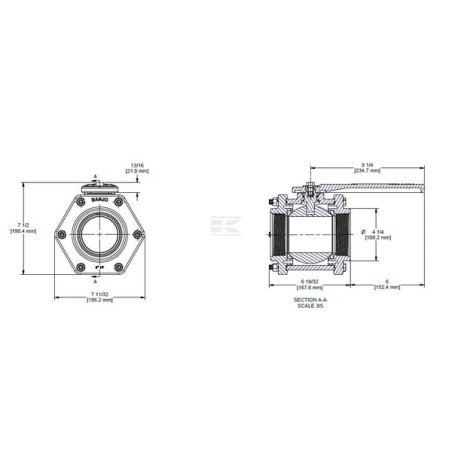 Ball valve BANJO V300FP