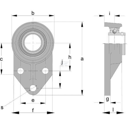 Roulement à billes SKF UCFB205H
